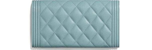 Chanel Le Boy Wallet On Chain – WOC Gold-Tone Metal Blue