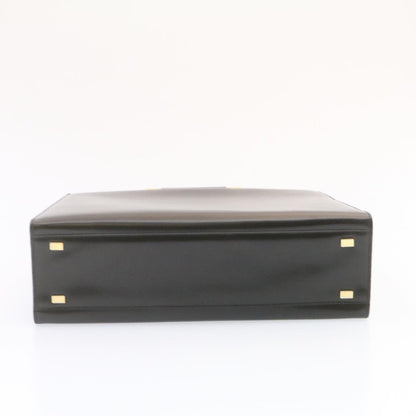 Celine Hand Bag 2way Black Gold Tone  am354b