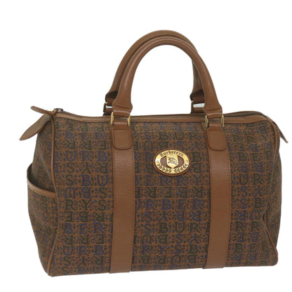 BURBERRYSs Hand Bag Canvas Brown Auth bs10724