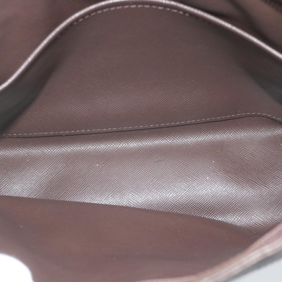 BurberrySs Nova Check Clutch Bag Nylon Canvas Brown Auth bs10776