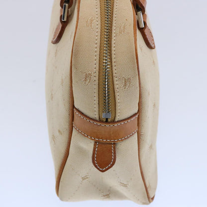 Burberry Blue Label Hand Bag Canvas Beige Auth bs10778