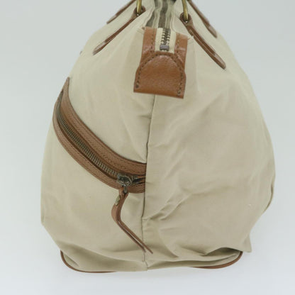 Burberry Blue Label Tote Bag Canvas Beige Auth bs11106