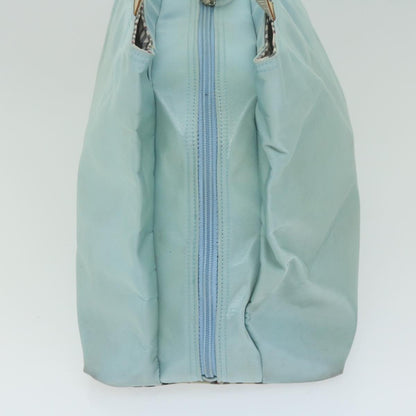 Burberry Hand Bag Nylon Light Blue Auth bs11128
