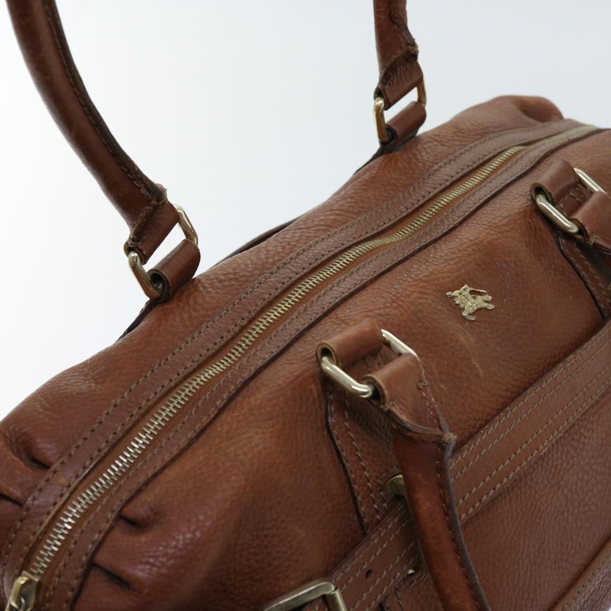 Burberry Shoulder Bag Leather Brown Auth bs11191
