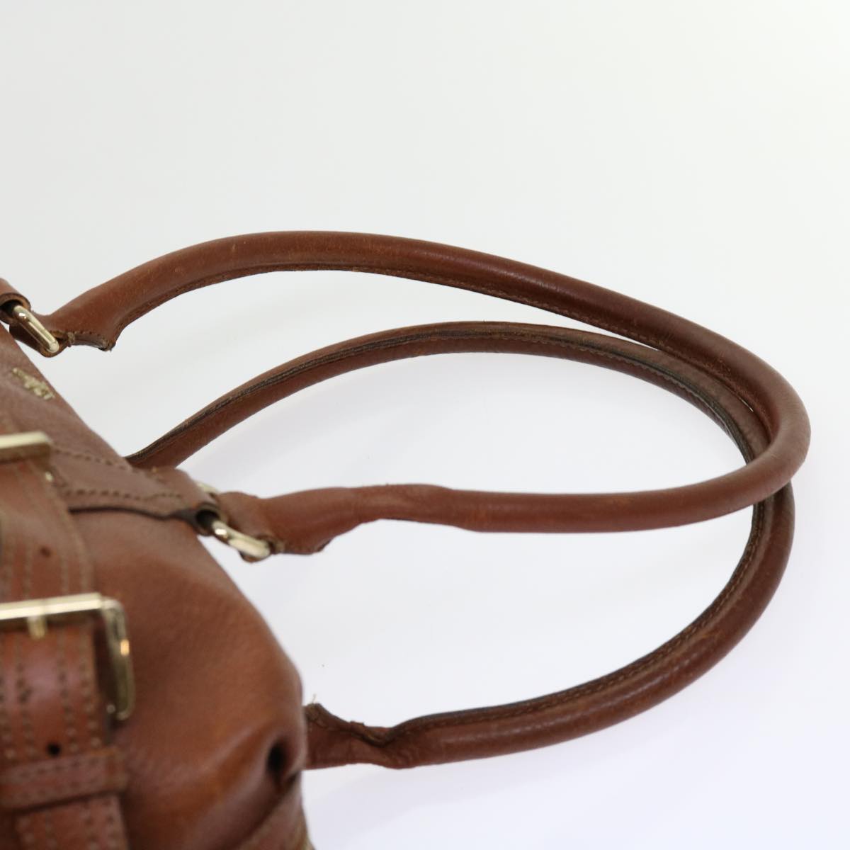 Burberry Shoulder Bag Leather Brown Auth bs11191