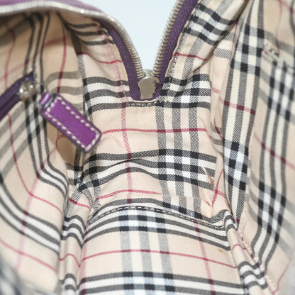 Burberry Shoulder Bag Leather Purple Auth bs11546