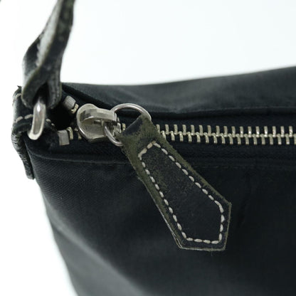 Burberry Nova Check Blue Label Shoulder Bag Nylon Black Beige Auth bs11547