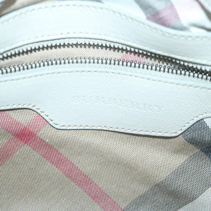 Burberry Shoulder Bag Leather Beige Auth bs11678