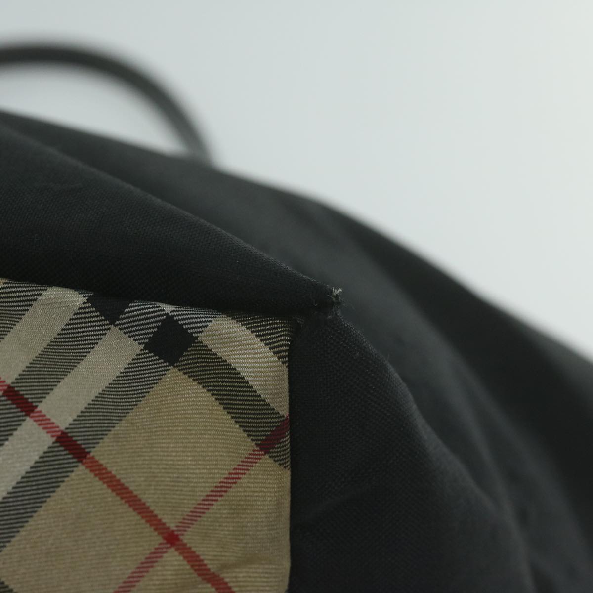Burberry Tote Bag Nylon Black Auth bs11915