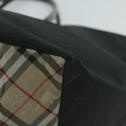 Burberry Tote Bag Nylon Black Auth bs11915