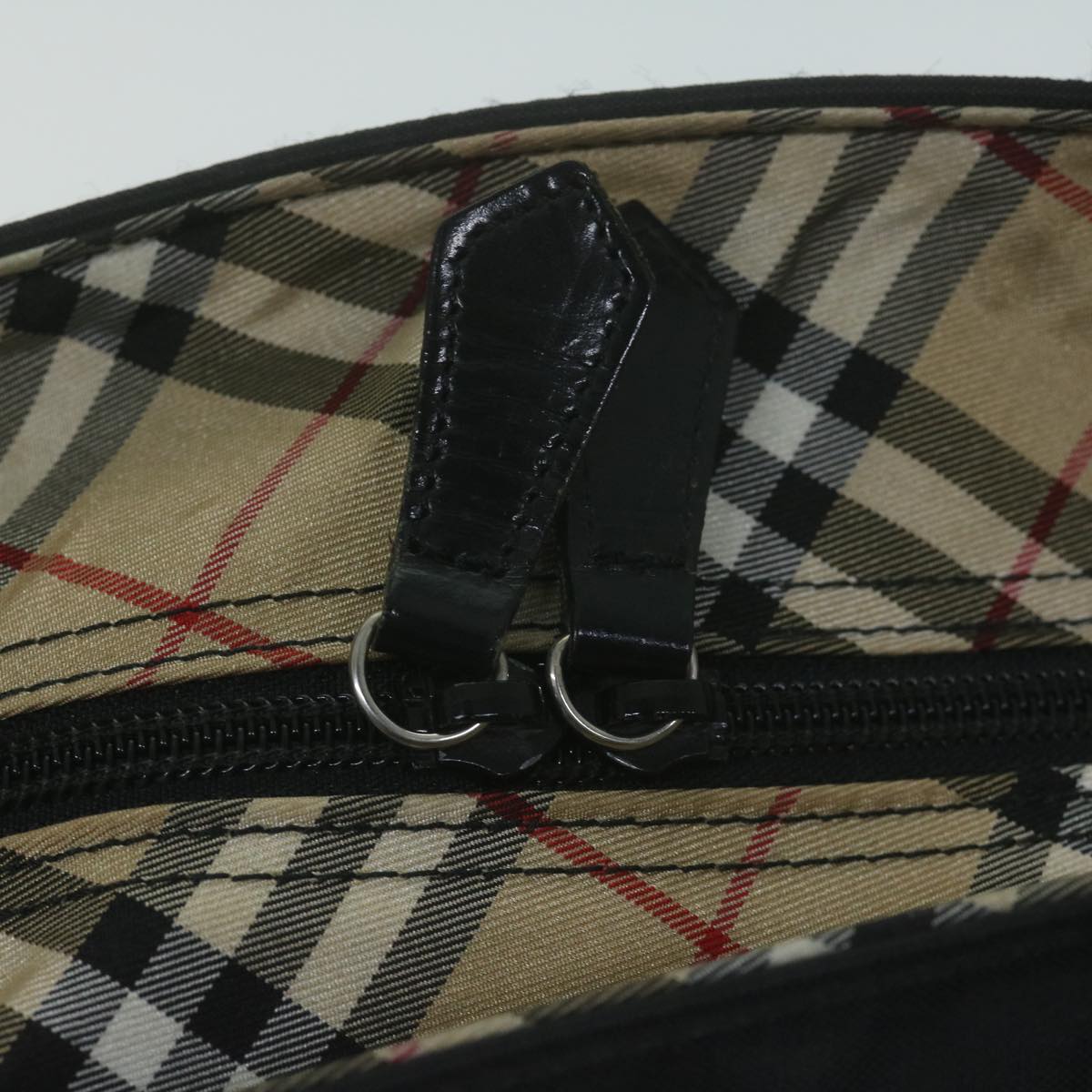 Burberry Tote Bag Nylon Black Auth bs11915