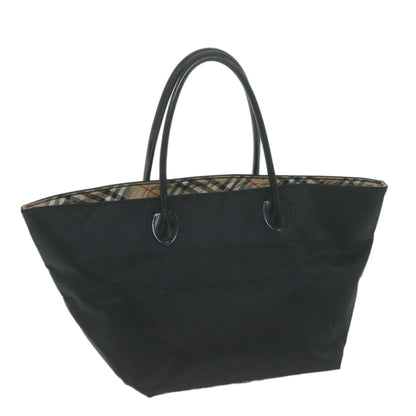 Burberry Tote Bag Nylon Black Auth bs11915