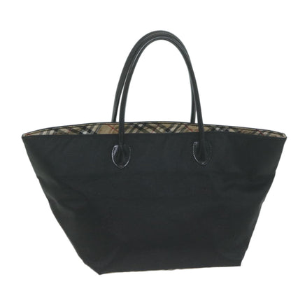 Burberry Tote Bag Nylon Black Auth bs11915