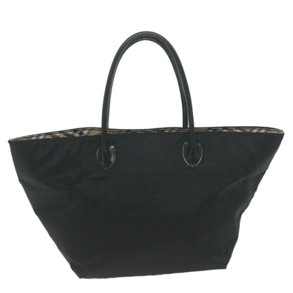 Burberry Tote Bag Nylon Black Auth bs11915