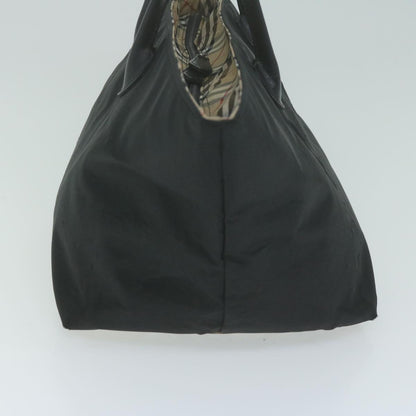 Burberry Tote Bag Nylon Black Auth bs11915