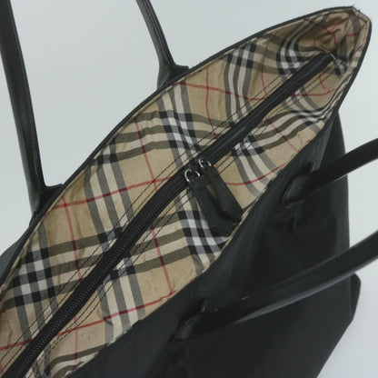 Burberry Tote Bag Nylon Black Auth bs11915