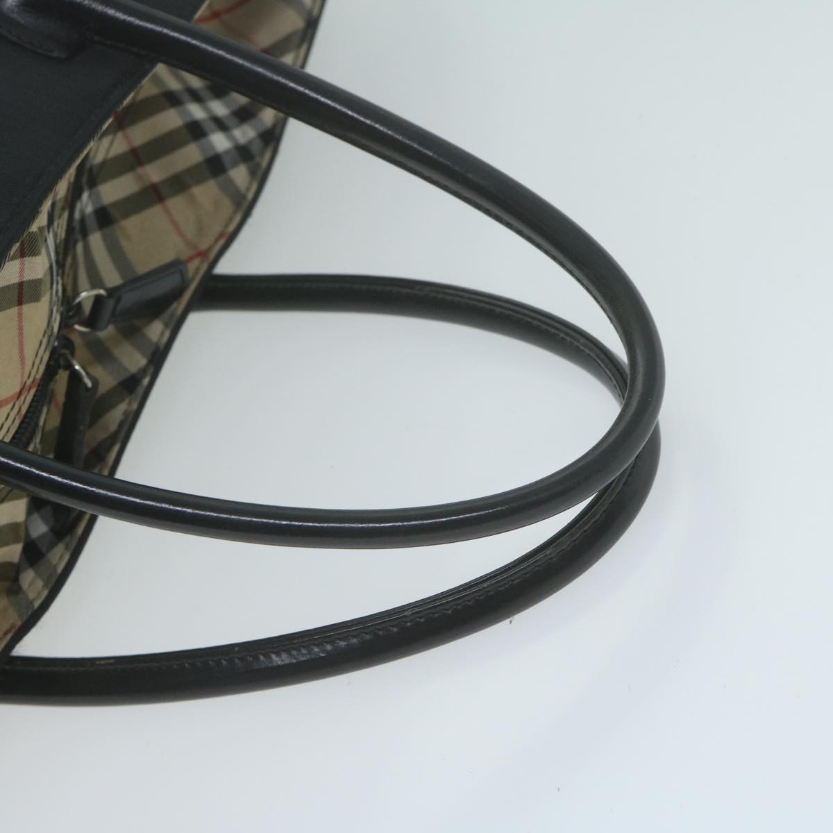 Burberry Tote Bag Nylon Black Auth bs11915