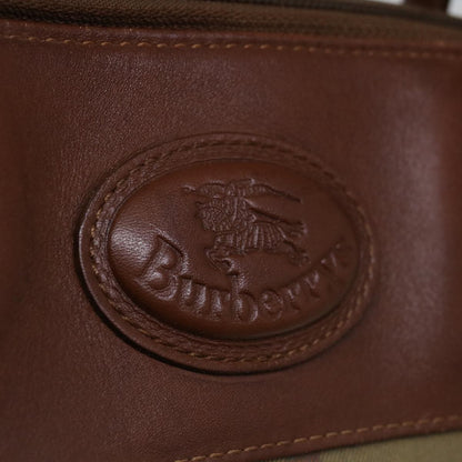 BurberrySs Hand Bag Canvas Brown Auth bs12031