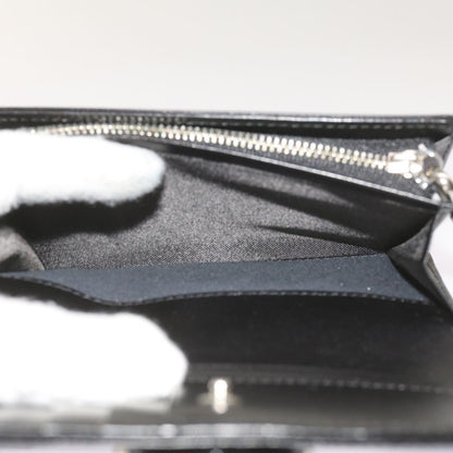 Burberry Nova Check Wallet Nylon Gray Black Auth bs12103