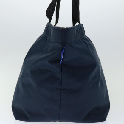 BurberrySs Blue Label Hand Bag Nylon Navy Auth bs12309