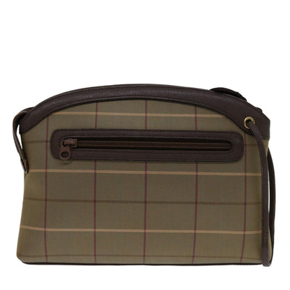 BurberrySs Nova Check Clutch Bag Canvas Beige Auth bs12794