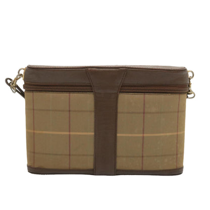 BurberrySs Nova Check Shoulder Bag Canvas Beige Auth bs12797
