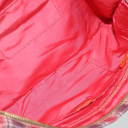 PRADA Clutch Bag Nylon Red Auth bs12868