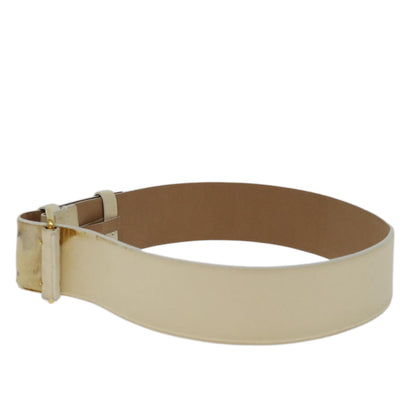 Chanel Belt Lamb Skin ." Beige CC Auth bs