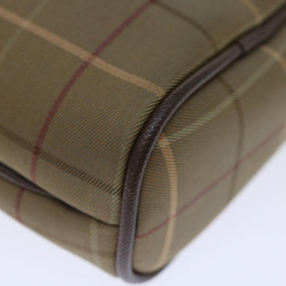 BurberrySs Nova Check Clutch Bag Canvas Brown Auth bs13367