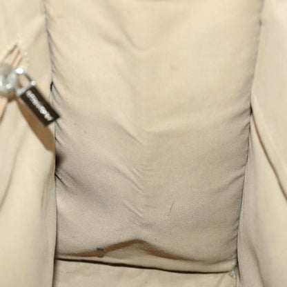 Burberry Nova Check Hand Bag Canvas Beige Auth bs13432