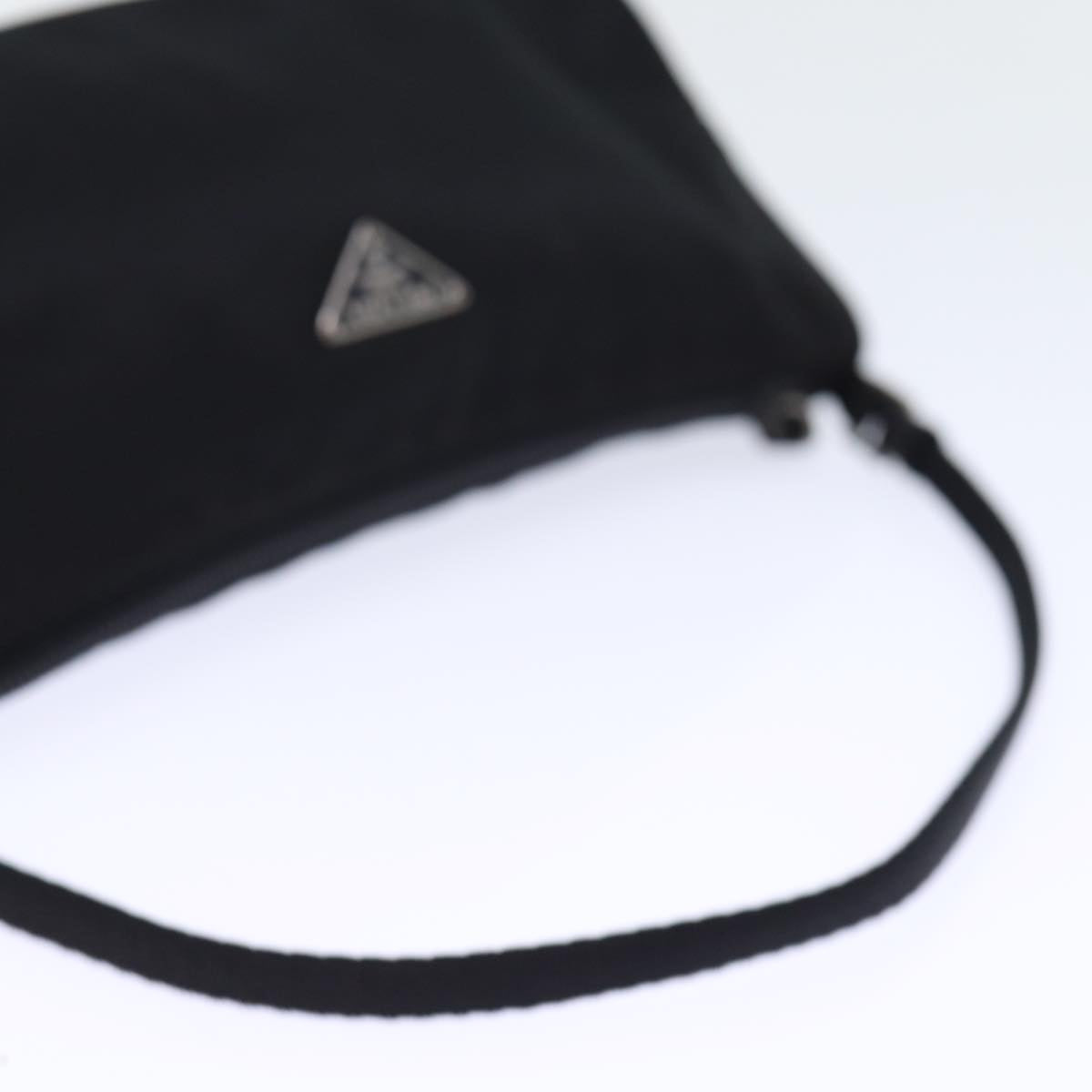 PRADA Accessory Pouch Nylon Black Auth bs13727