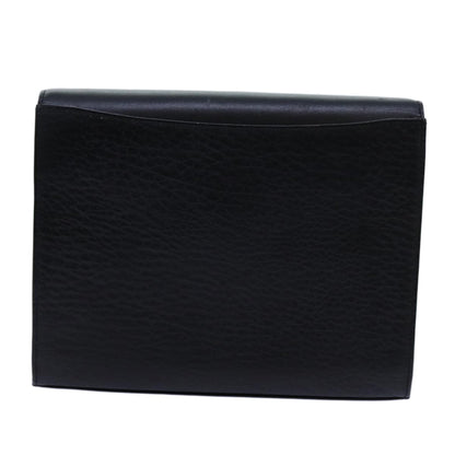 BurberrySs Shoulder Bag Leather Black Auth bs13801