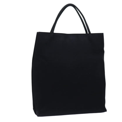 Burberry Hand Bag Canvas Black Auth bs13825