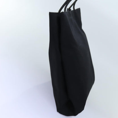 Burberry Hand Bag Canvas Black Auth bs13825