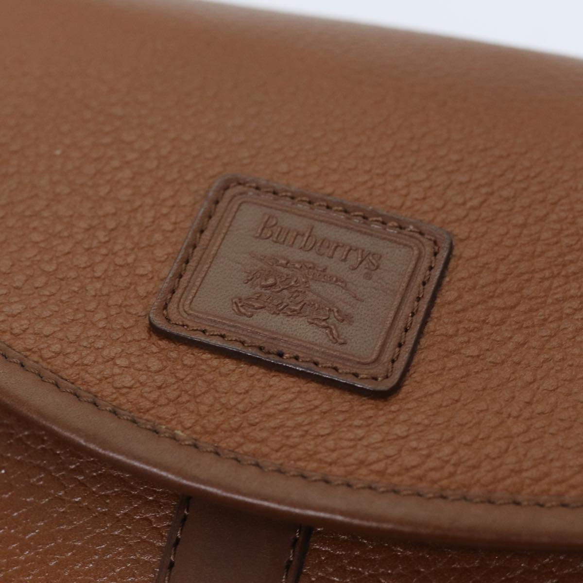 BURBERRYSs Shoulder Bag Leather Brown Auth bs13916