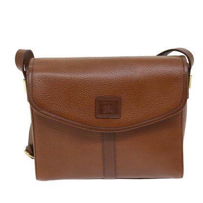 BURBERRYSs Shoulder Bag Leather Brown Auth bs13916