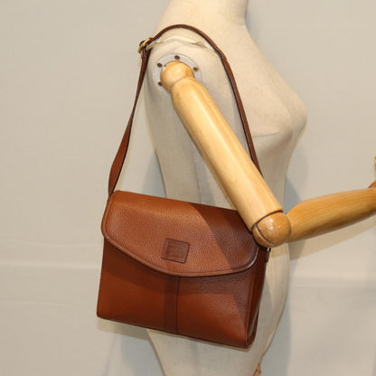 BURBERRYSs Shoulder Bag Leather Brown Auth bs13916
