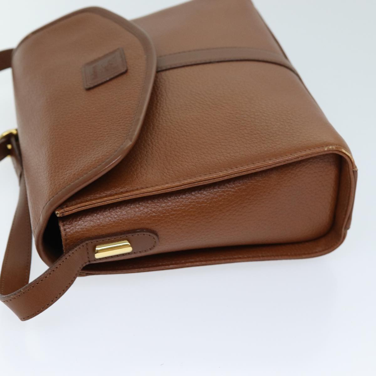 BURBERRYSs Shoulder Bag Leather Brown Auth bs13916