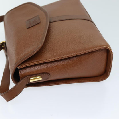BURBERRYSs Shoulder Bag Leather Brown Auth bs13916