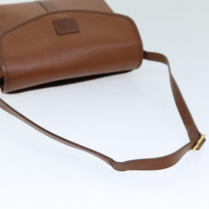 BURBERRYSs Shoulder Bag Leather Brown Auth bs13916