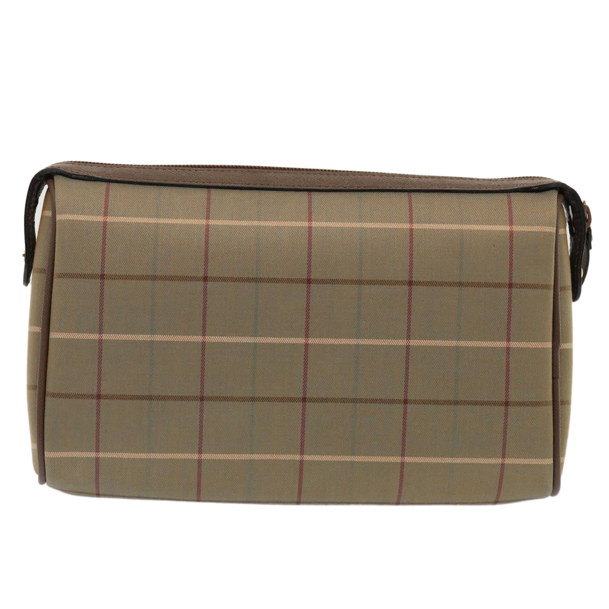 BURBERRYSs Nova Check Clutch Bag Canvas Beige Auth bs14027