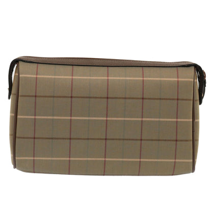 BURBERRYSs Nova Check Clutch Bag Canvas Beige Auth bs14027