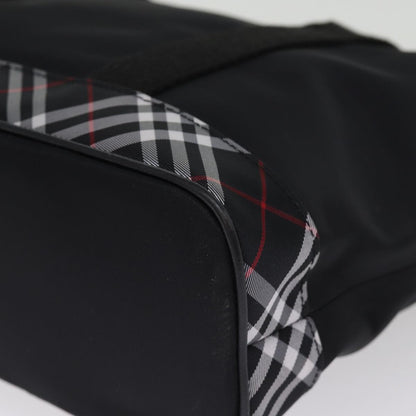 Burberry Nova Check Tote Bag Nylon Black Auth bs14408
