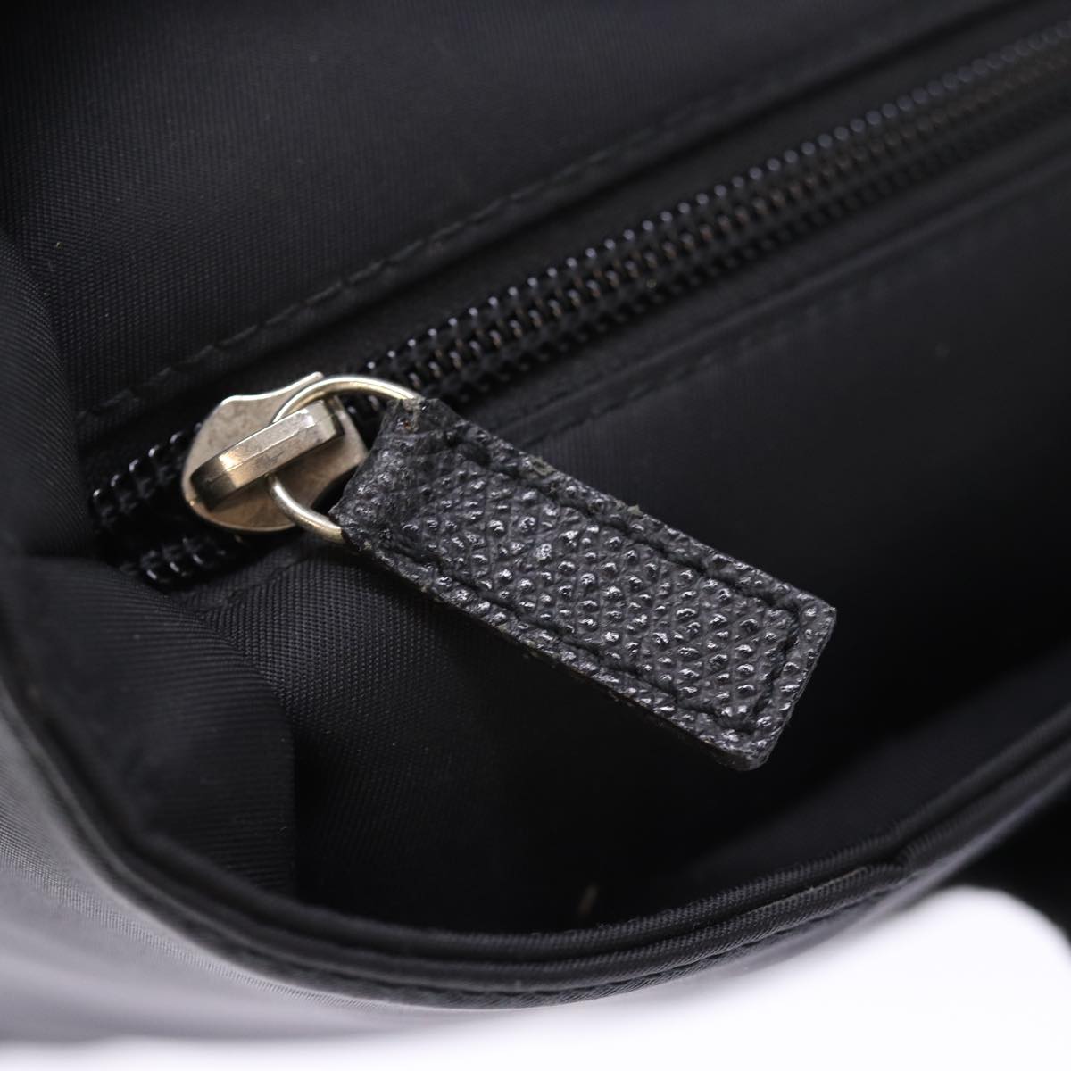 Burberry Nova Check Tote Bag Nylon Black Auth bs14408