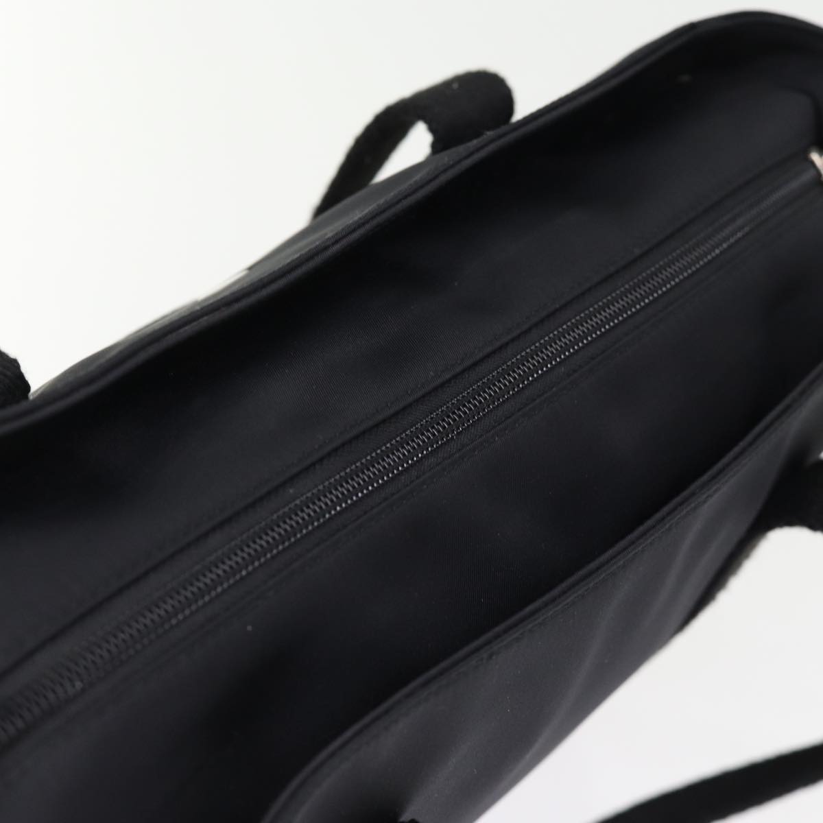 Burberry Nova Check Tote Bag Nylon Black Auth bs14408