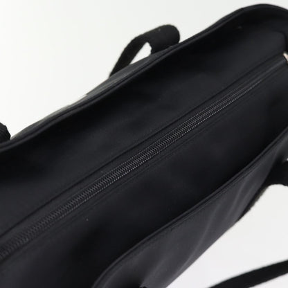 Burberry Nova Check Tote Bag Nylon Black Auth bs14408