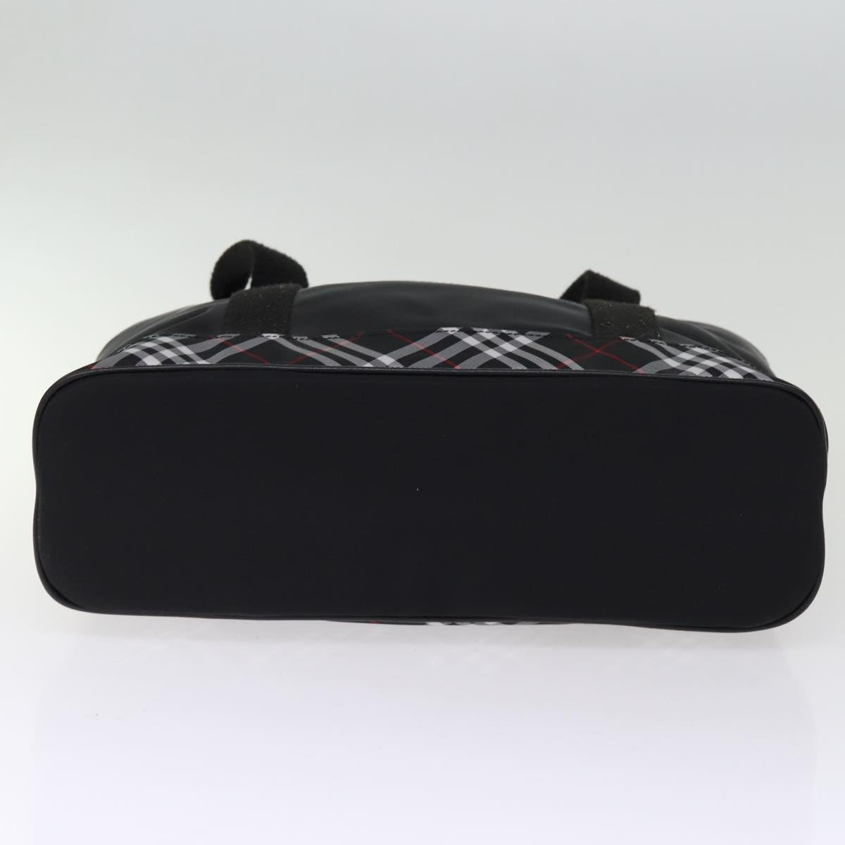 Burberry Nova Check Tote Bag Nylon Black Auth bs14408
