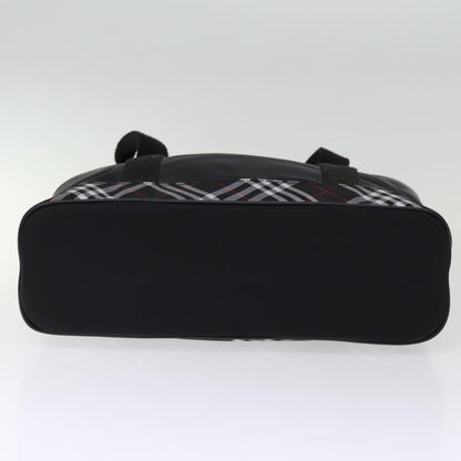 Burberry Nova Check Tote Bag Nylon Black Auth bs14408