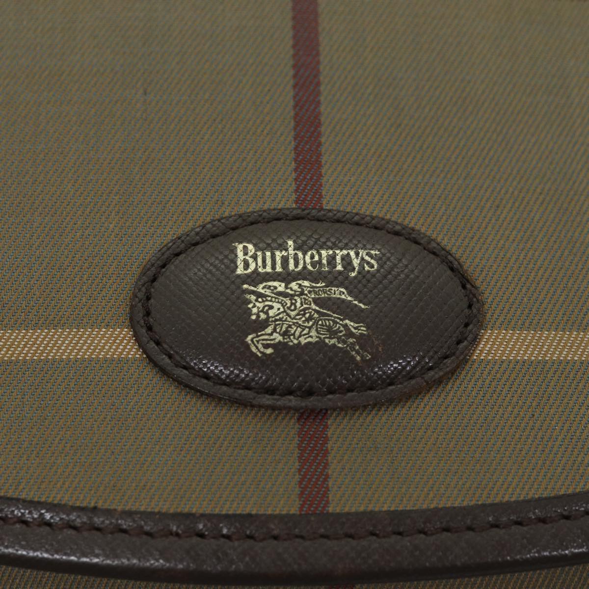BurberrySs Nova Check Shoulder Bag Canvas Beige Auth bs14432