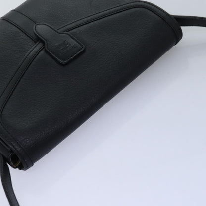 BURBERRYSs Shoulder Bag Leather Black Auth bs14648